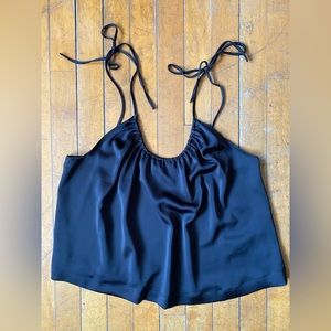 Black Silk Urban Outfitters Strappy Tank